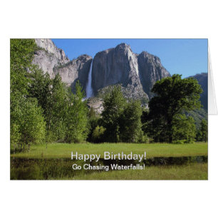 Yosemite Falls California Birthday