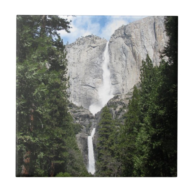 Yosemite Falls Ceramic Tile (Front)