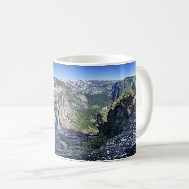 Yosemite Falls from Eagle Tower - Yosemite Coffee Mug (Front Right)