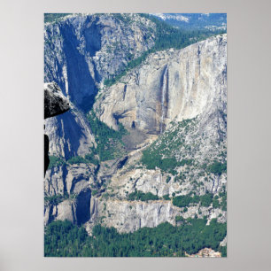 Yosemite Falls from Glacier Point, CA Poster