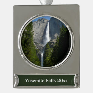 Yosemite Falls II from Yosemite National Park Silver Plated Banner Ornament