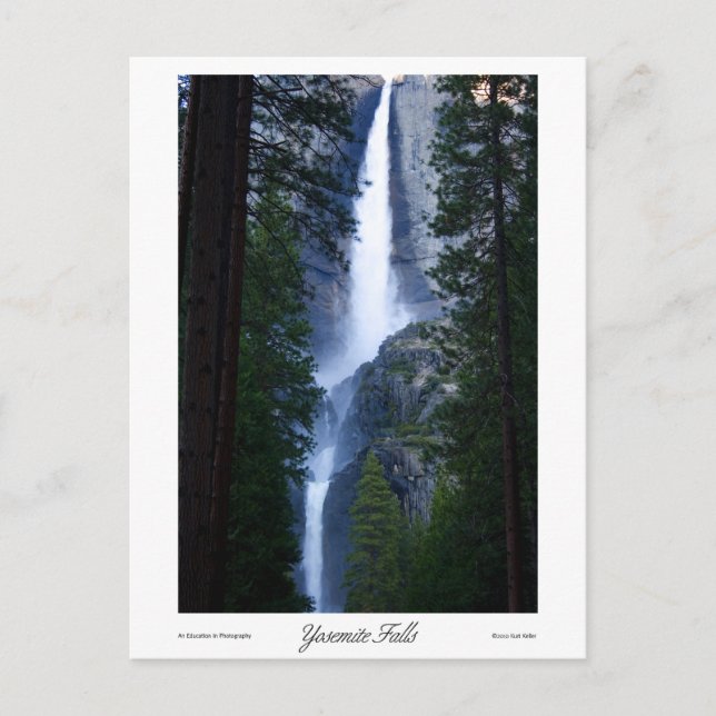 Yosemite Falls Prints Postcard (Front)