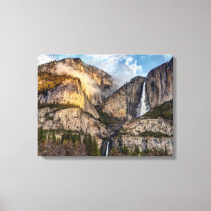 Yosemite Falls scenic, California Canvas Print
