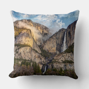 Yosemite Falls scenic, California Cushion