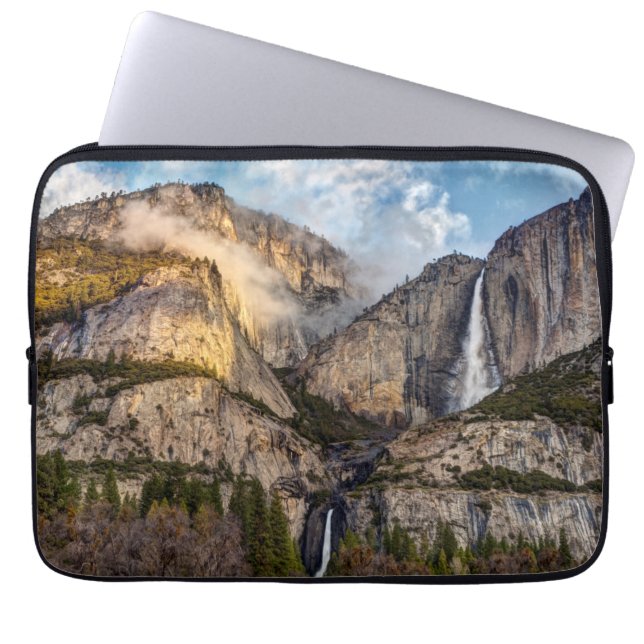 Yosemite Falls scenic, California Laptop Sleeve (Front)