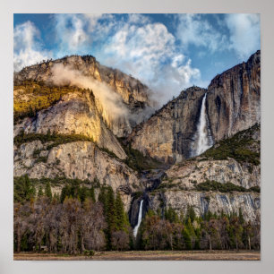 Yosemite Falls scenic, California Poster