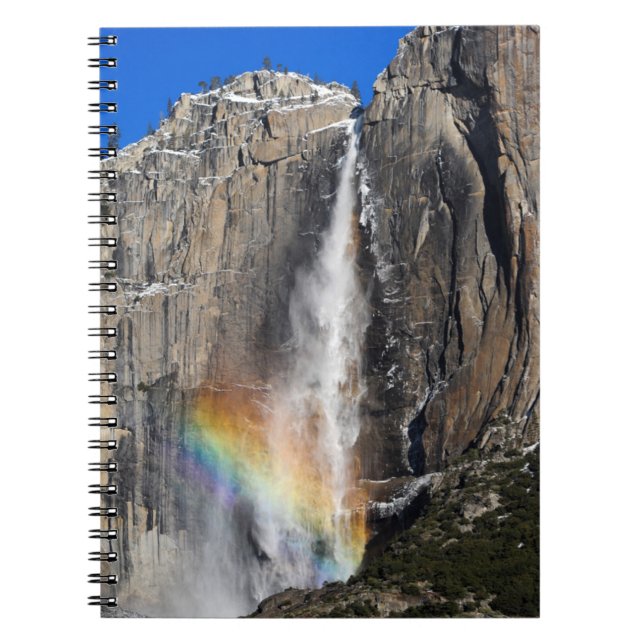 Yosemite Falls with Rainbow Notebook (Front)