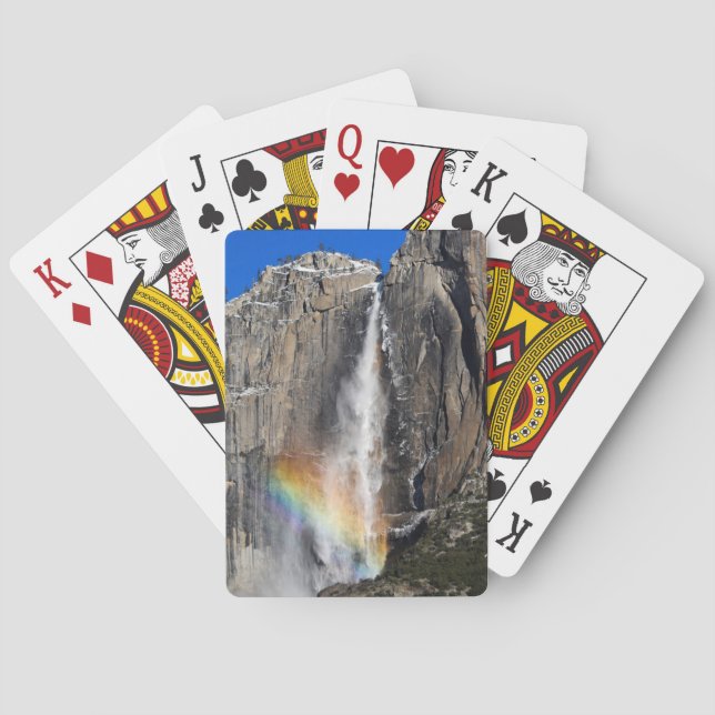 Yosemite Falls with Rainbow Playing Cards (Back)