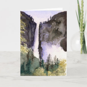 Yosemite Falls, Yosemite National Park Holiday Card