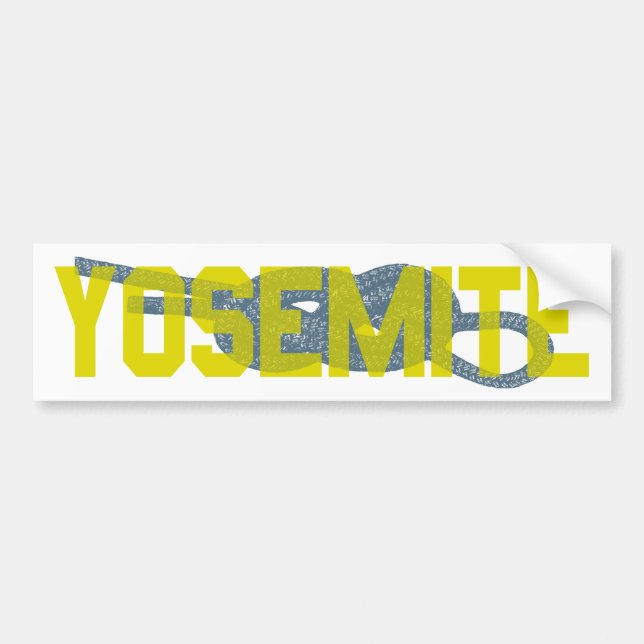 Yosemite Figure 8 Climbing Bumper Sticker (Front)