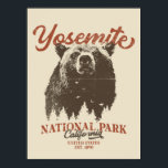 Yosemite Grizzly Bear California National Park Poster<br><div class="desc">Ready to embark on your next outdoor adventure? This Yosemite National Park t-shirt is a perfect choice. With a bold black bear and scenic forest landscape, this shirt will inspire you to explore and embrace nature. Unleash your inner explorer and don't miss out on this chance to bring the wilderness...</div>