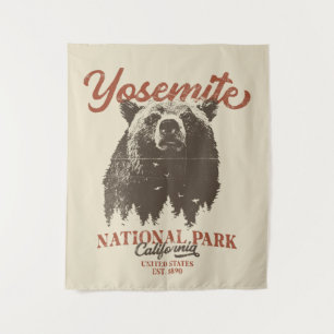 Yosemite Grizzly Bear California National Park Tapestry