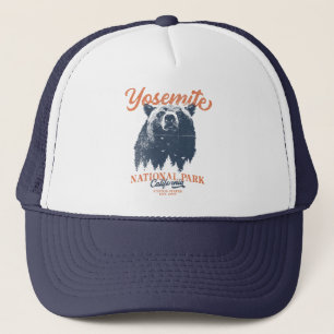 Yosemite Grizzly Bear California National Park Trucker Hat
