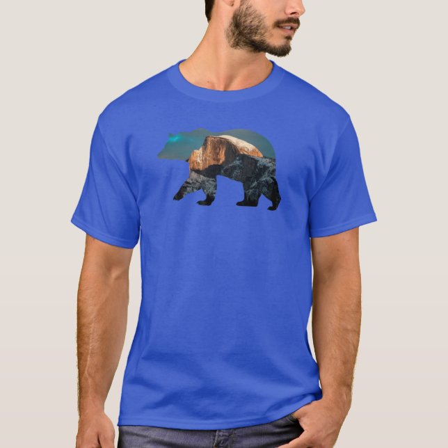 Yosemite Half Dome Bear Oversized T-Shirt (Front)