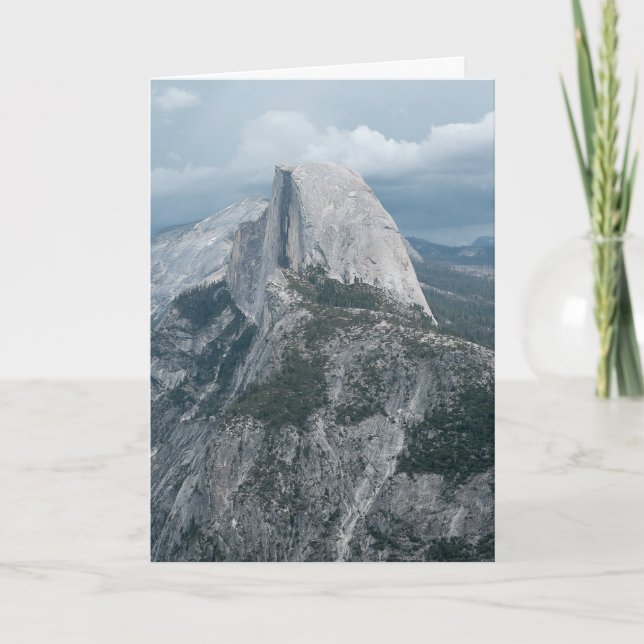 Yosemite Half Dome Blank Folded Greeting Card (Front)