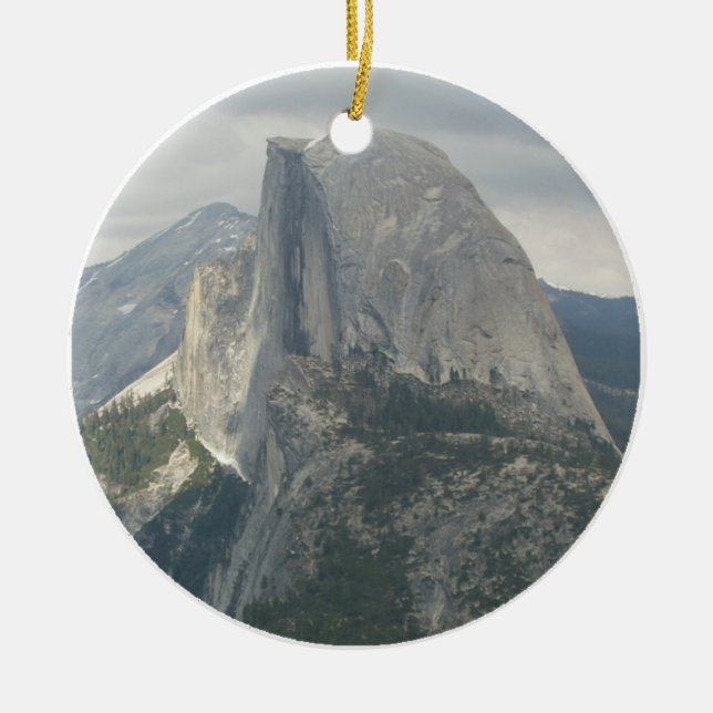 Yosemite Half Dome Ceramic Ornament (Front)