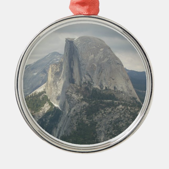 Yosemite Half Dome Deluxe Metal Ornament (Front)
