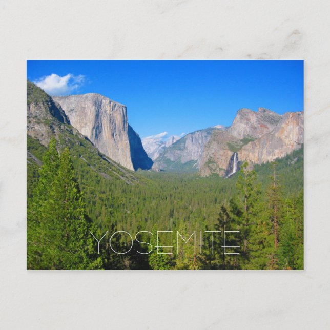yosemite half dome postcard (Front)