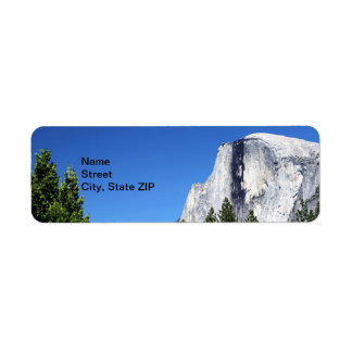Yosemite Half Dome Return Address Label
