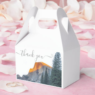 Yosemite Half Dome Sunset Thank You Wedding Favour Box