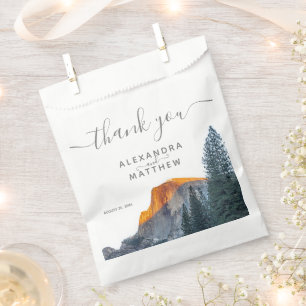 Yosemite Half Dome Sunset Wedding Favour Bag