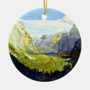 Yosemite, Inspiration Point Ceramic Ornament