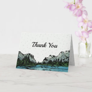 Yosemite Inspired Thank You Card
