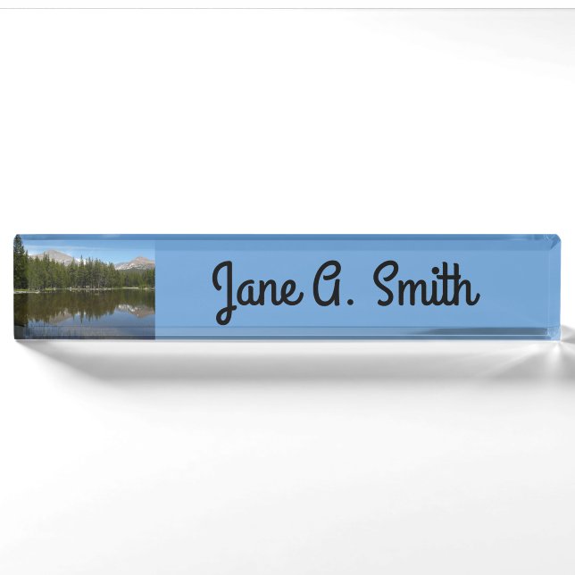 Yosemite Lake Reflection Nameplate (Front)