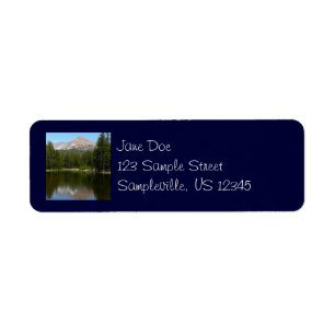 Yosemite Lake Reflection Return Address Label