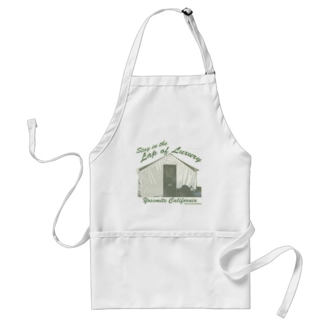  Yosemite Lap of Luxury Tent Travel Slogan  Standard Apron (Front)