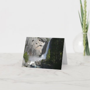 Yosemite Lower Falls at Lower Yosemite Falls Trail Card