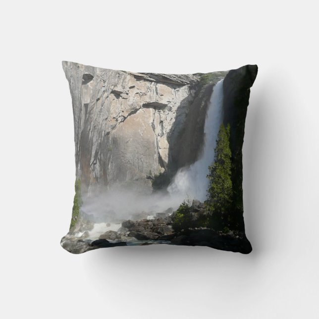 Yosemite Lower Falls from Yosemite National Park Cushion (Front)