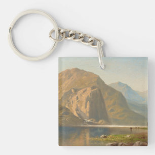 Yosemite Majestic Landscape by Albert Bierstadt Key Ring