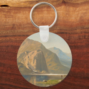 Yosemite Majestic Landscape by Albert Bierstadt Key Ring