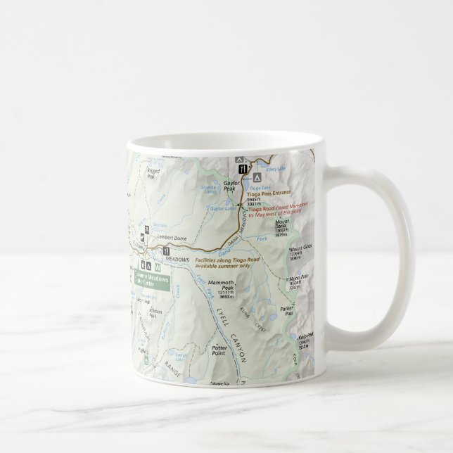 Yosemite map mug (Right)