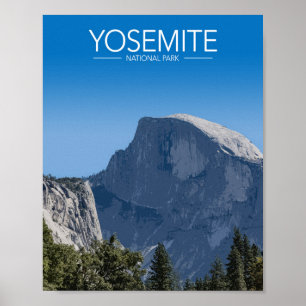 Yosemite National, California Park Stylised Travel Poster