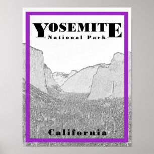 Yosemite National Park - 11 x 14 Poster