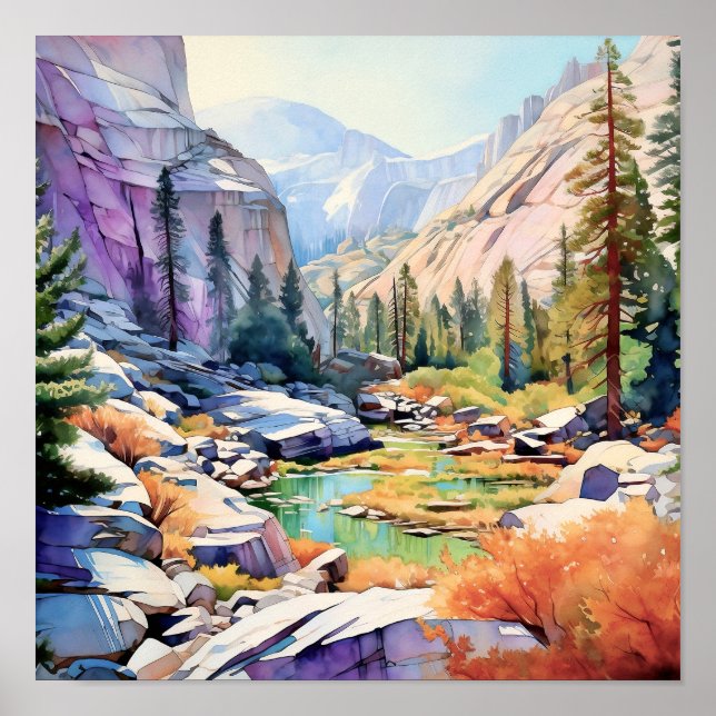 Yosemite National Park Art Print (Front)