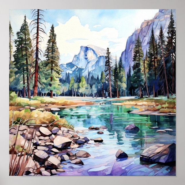 Yosemite National Park Art Print (Front)