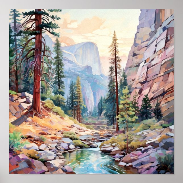 Yosemite National Park Art Print (Front)