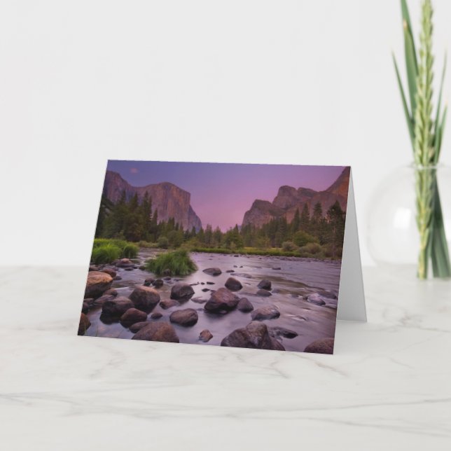 Yosemite National Park at Dusk Card (Front)