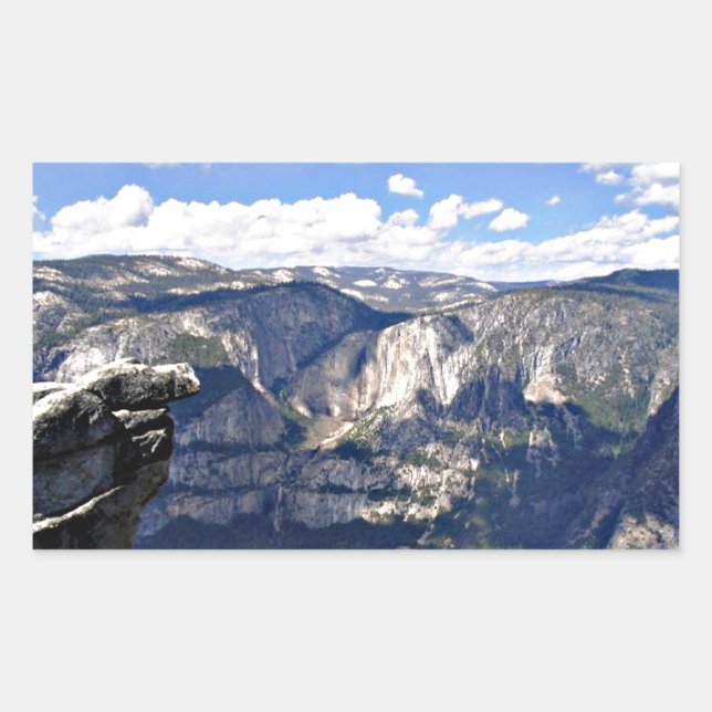 Yosemite National Park (B) Rectangular Sticker (Front)