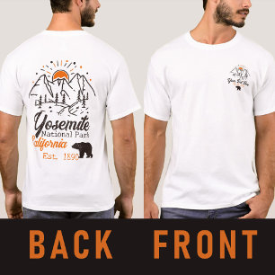Yosemite National Park Bear Minimalist Mountain T-Shirt