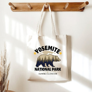 Yosemite National Park - Bear Vintage Forest Tote Bag