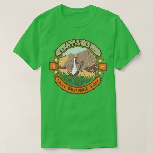 Yosemite National Park California 2 T-Shirt (Design Front)