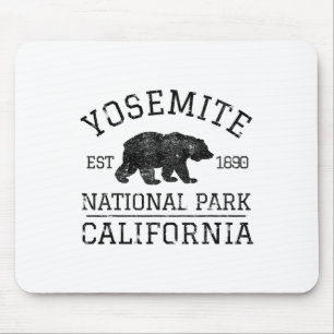 Yosemite National Park California Bear Nature Hiki Mouse Pad