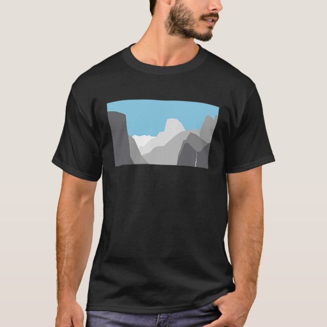 Yosemite National Park California Half Dome Modern T-Shirt (Front)