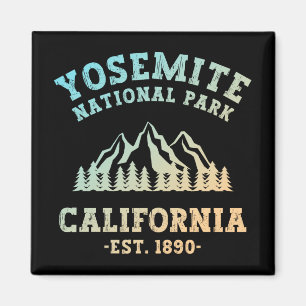 Yosemite National Park California Hiking Gradient Magnet