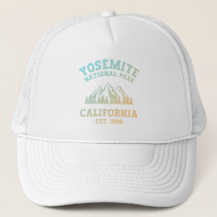 Yosemite National Park California Hiking Gradient  Trucker Hat