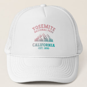 Yosemite National Park California Hiking Gradient  Trucker Hat